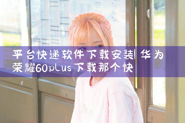 平台快递软件下载安装|男娘日记